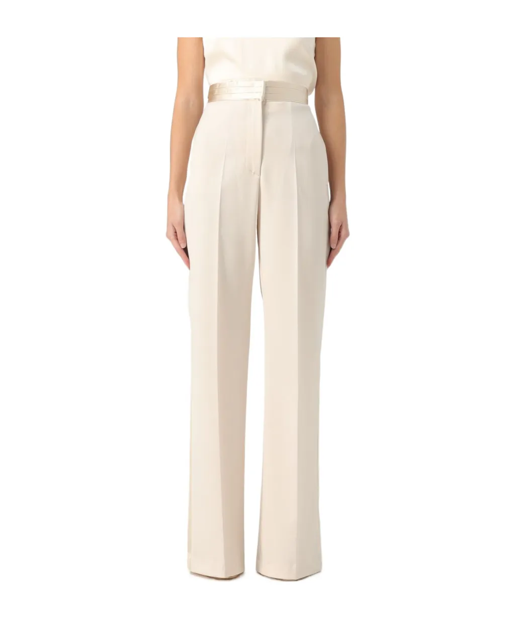 Creased Casual Pants