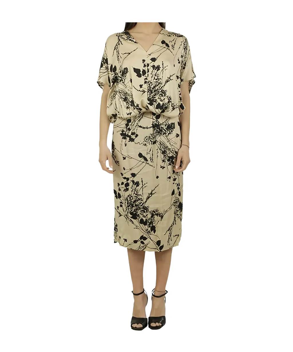 Floral-Print Midi Dress