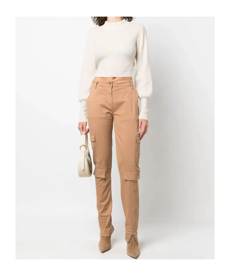 Button-Up Tapered Trousers