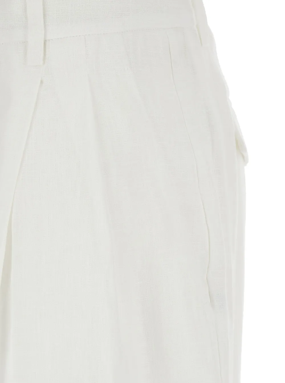 Pants With Belt Loops And Pleats