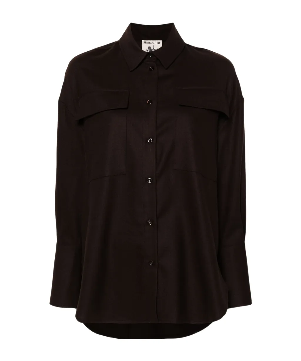 Lapel Long Sleeve Shirt