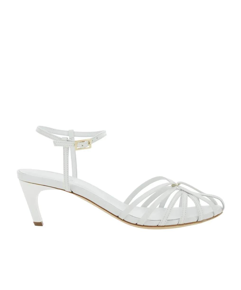 Cage Design High-Heeled Sandals