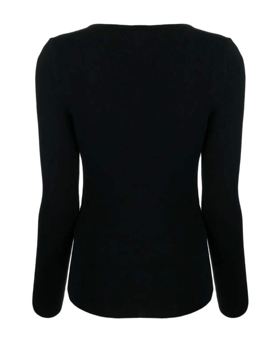 Sweetheart-Neck Knitted Top