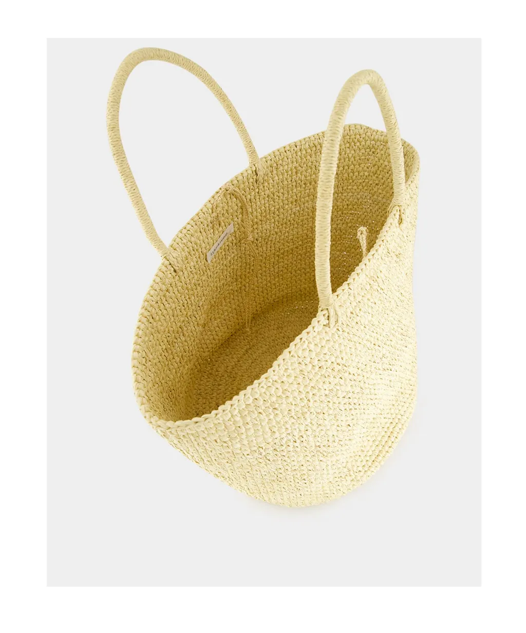 Maxi Woven-Straw Tote Bag