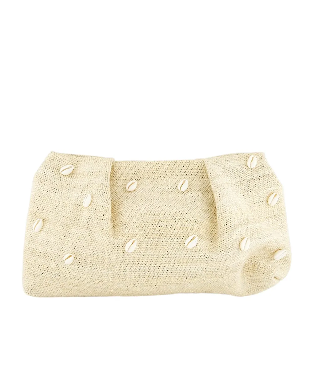 Mini Seashell-Sisal Clutch Bag