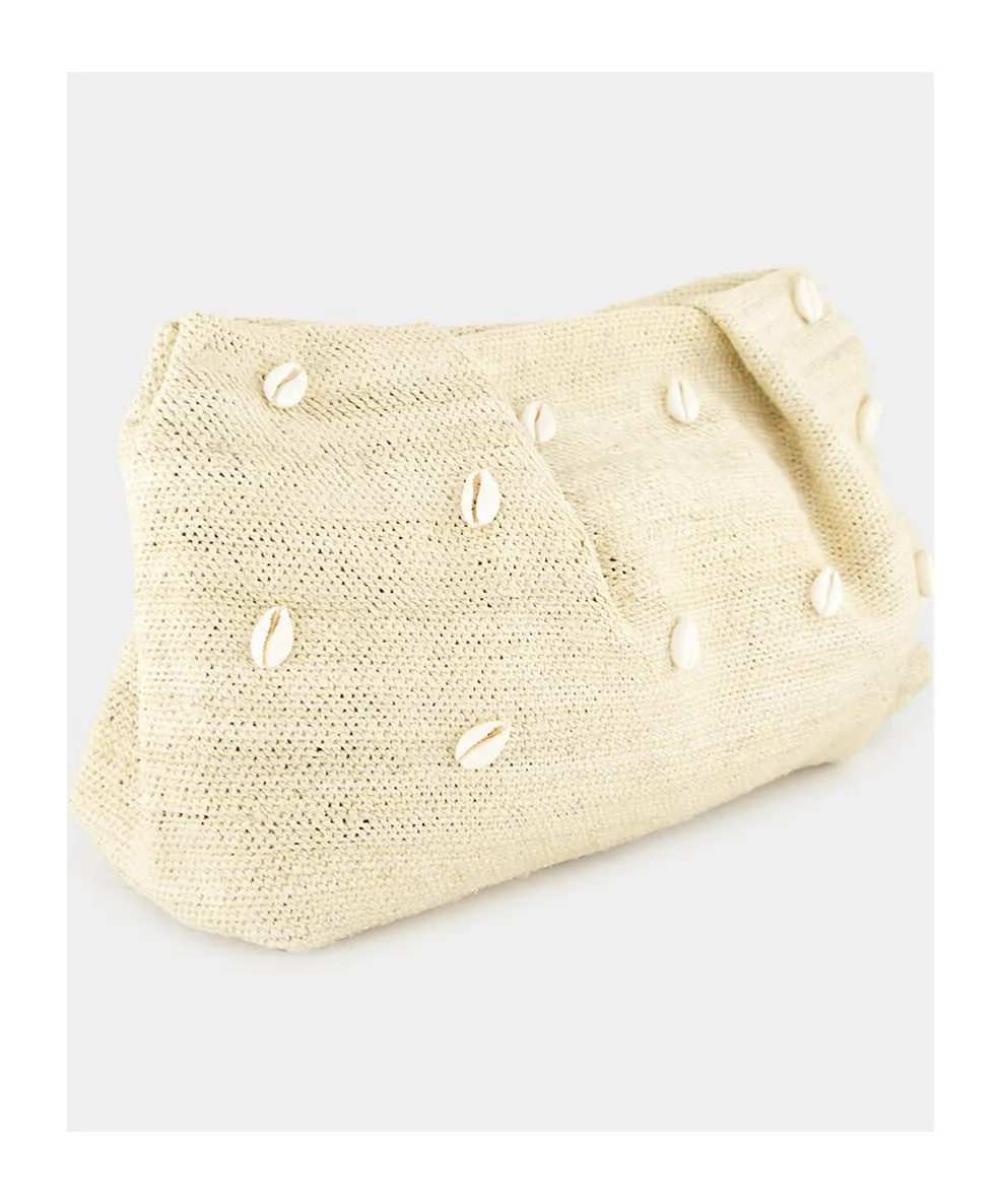Mini Seashell-Sisal Clutch Bag