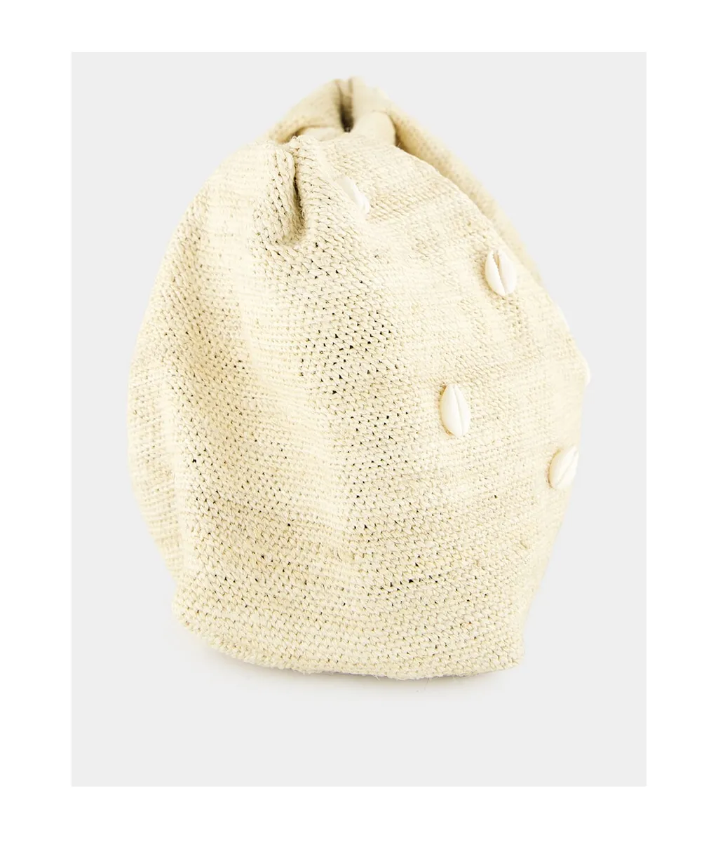 Mini Seashell-Sisal Clutch Bag