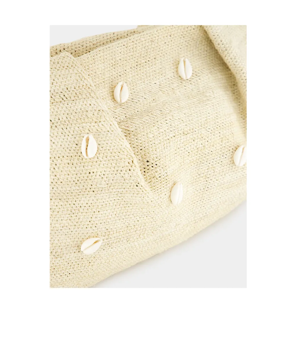 Mini Seashell-Sisal Clutch Bag