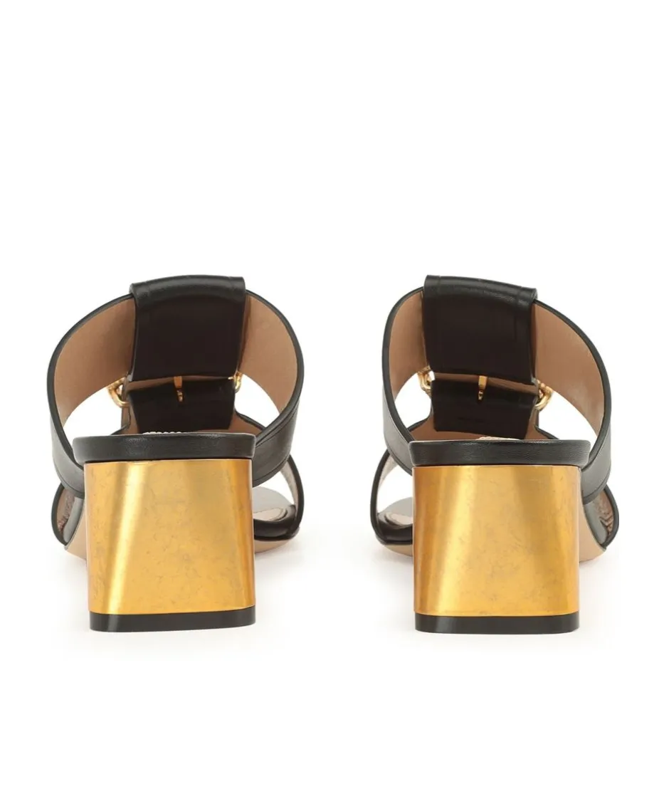 Round Toe High Heel Sandals