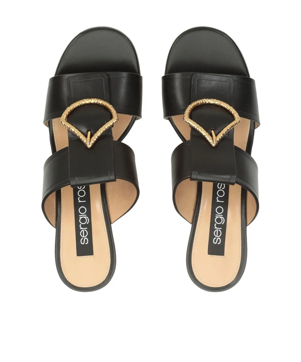 Round Toe High Heel Sandals