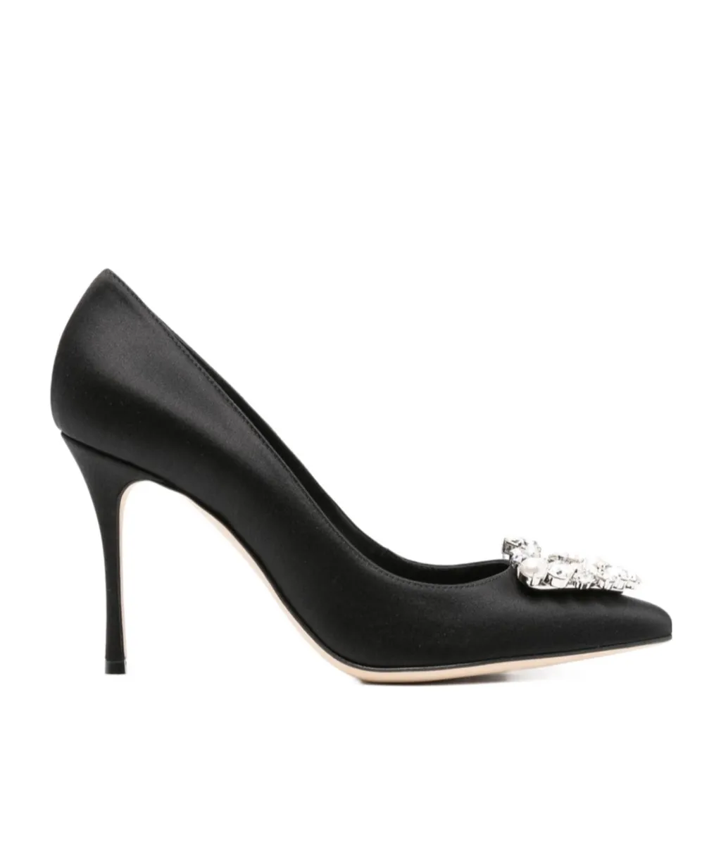 90Mm Crystal-Buckle Pumps