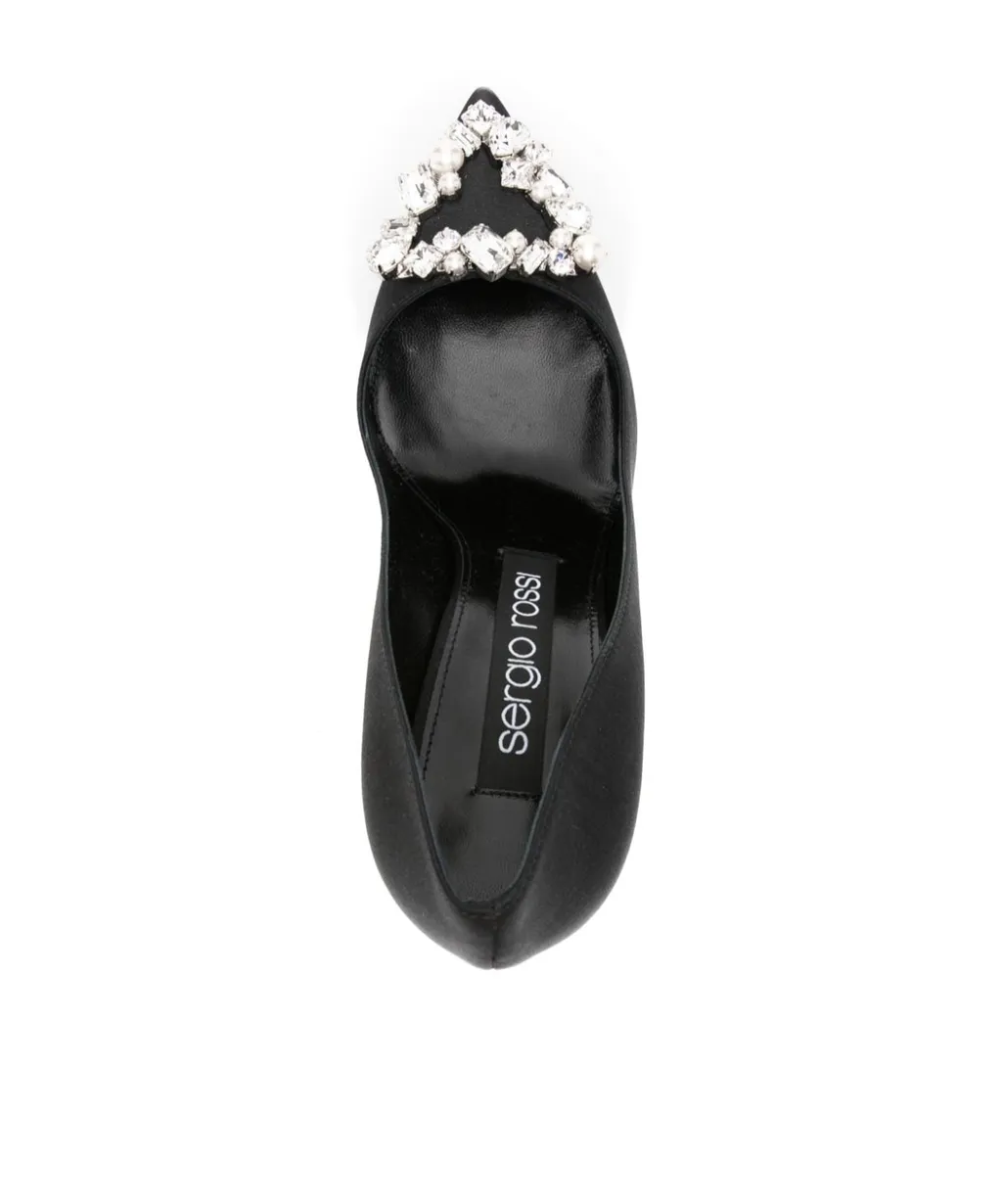 90Mm Crystal-Buckle Pumps