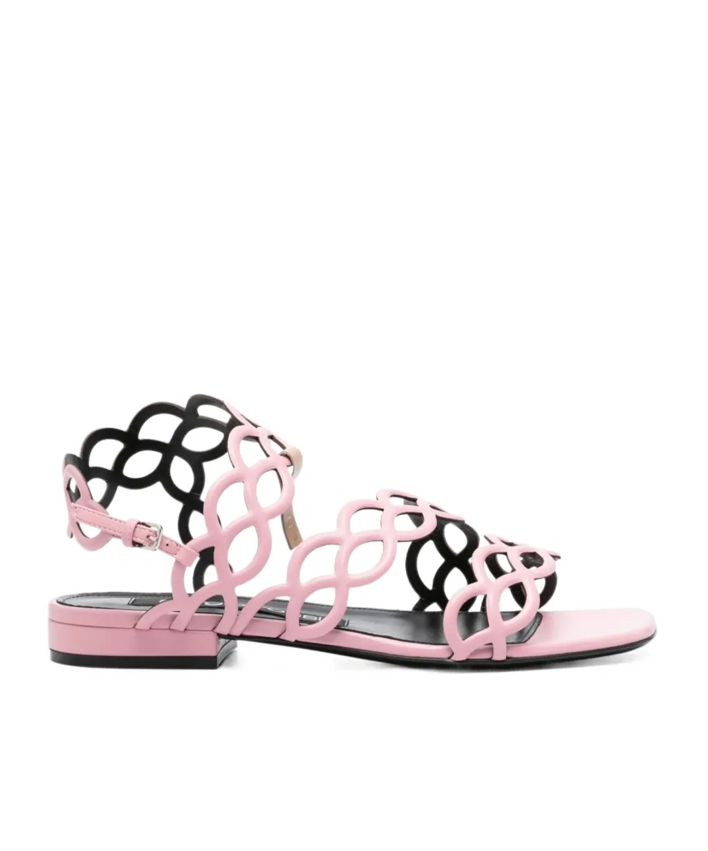 Square Head Flat-Soled Sandals