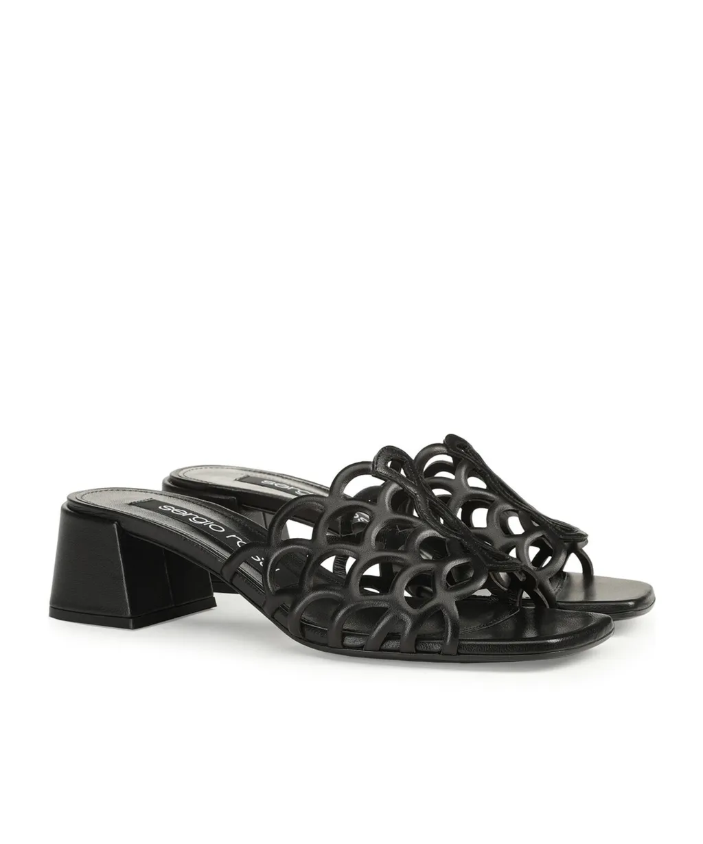 High Heeled Sandals With Thick Heels