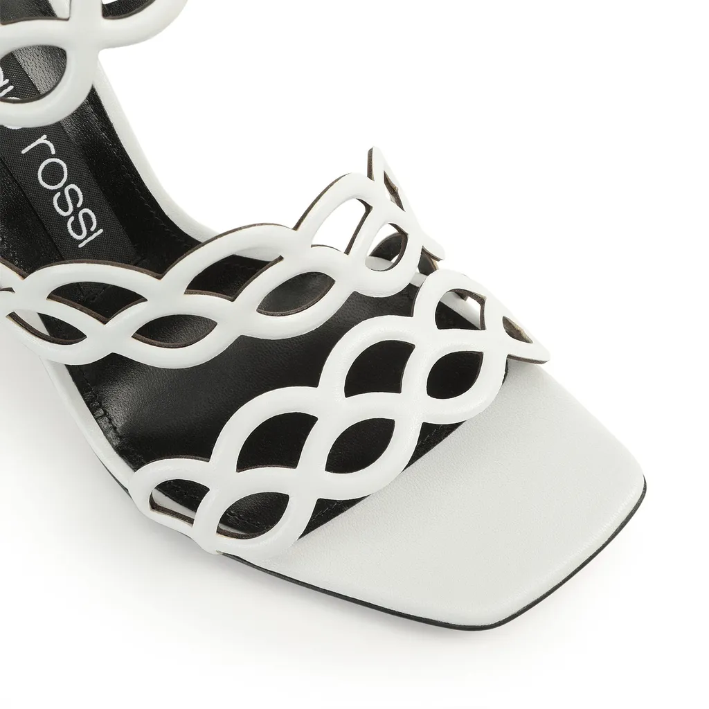 Square-Headed High-Heeled Sandals