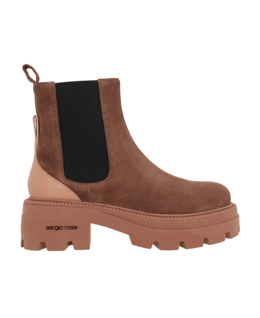 Sr Milla Square-Toe Suede Boots