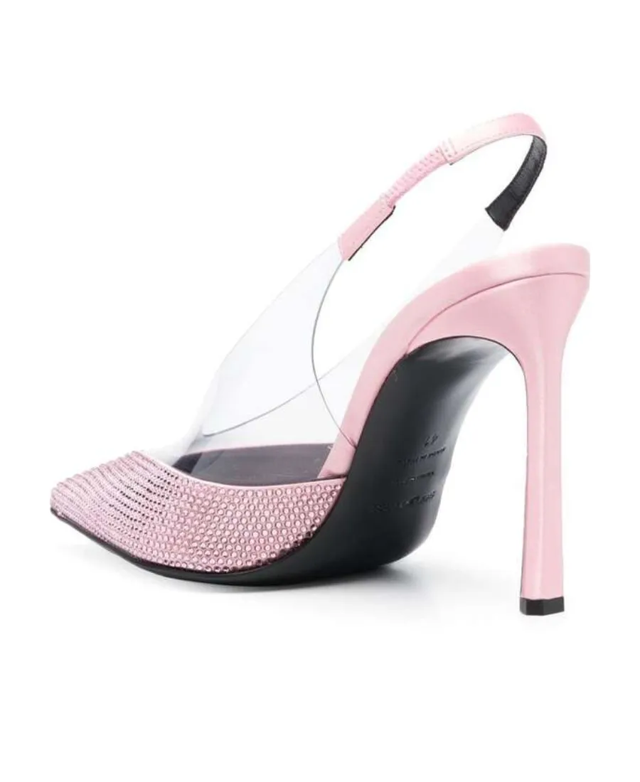 120Mm Crystal-Embellished Pointed Pumps