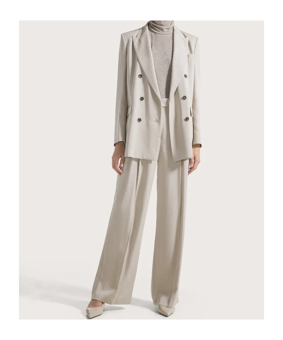 Double-Breasted Gabardine Jacket