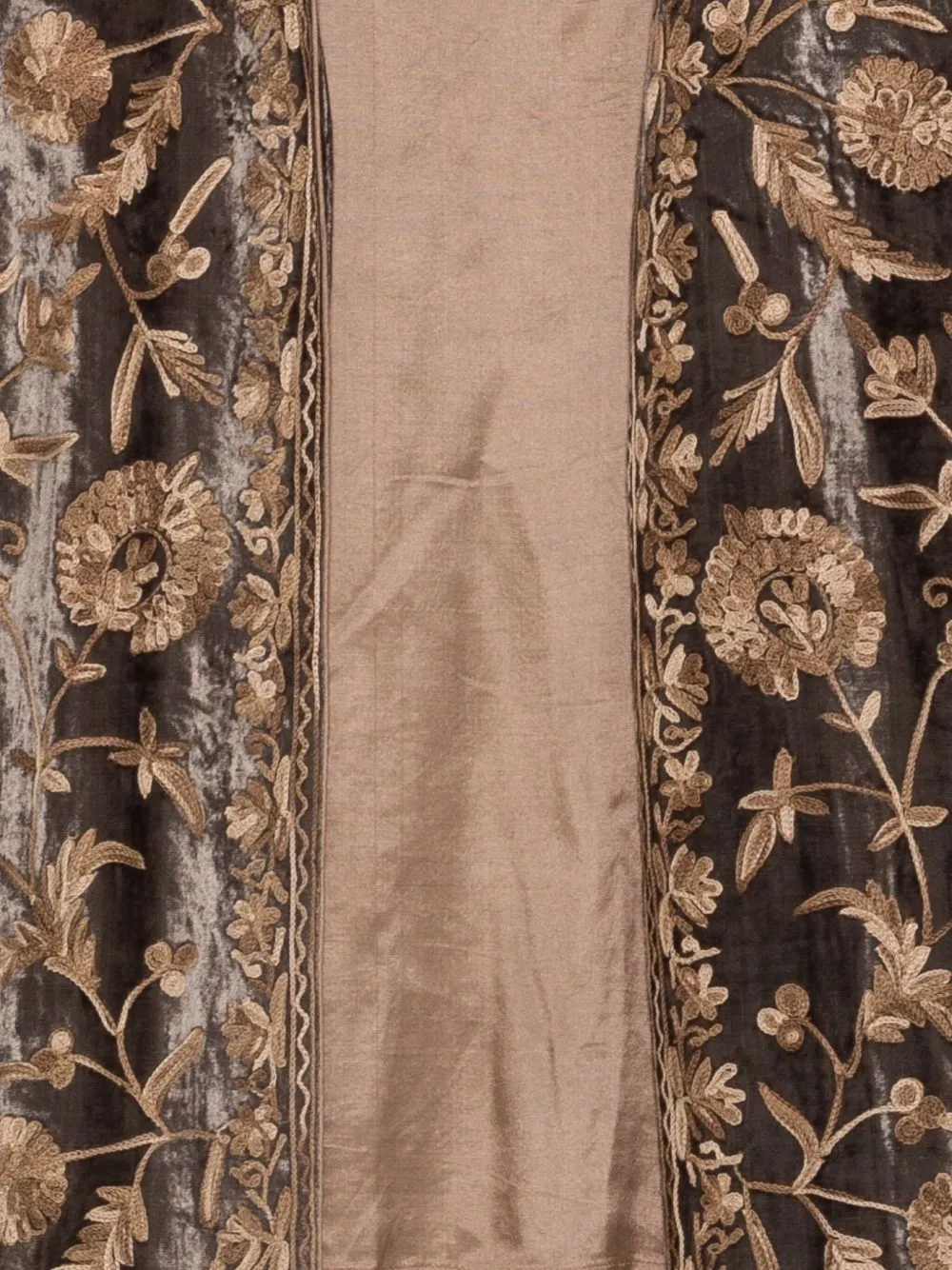 Embroidered Velvet Coat