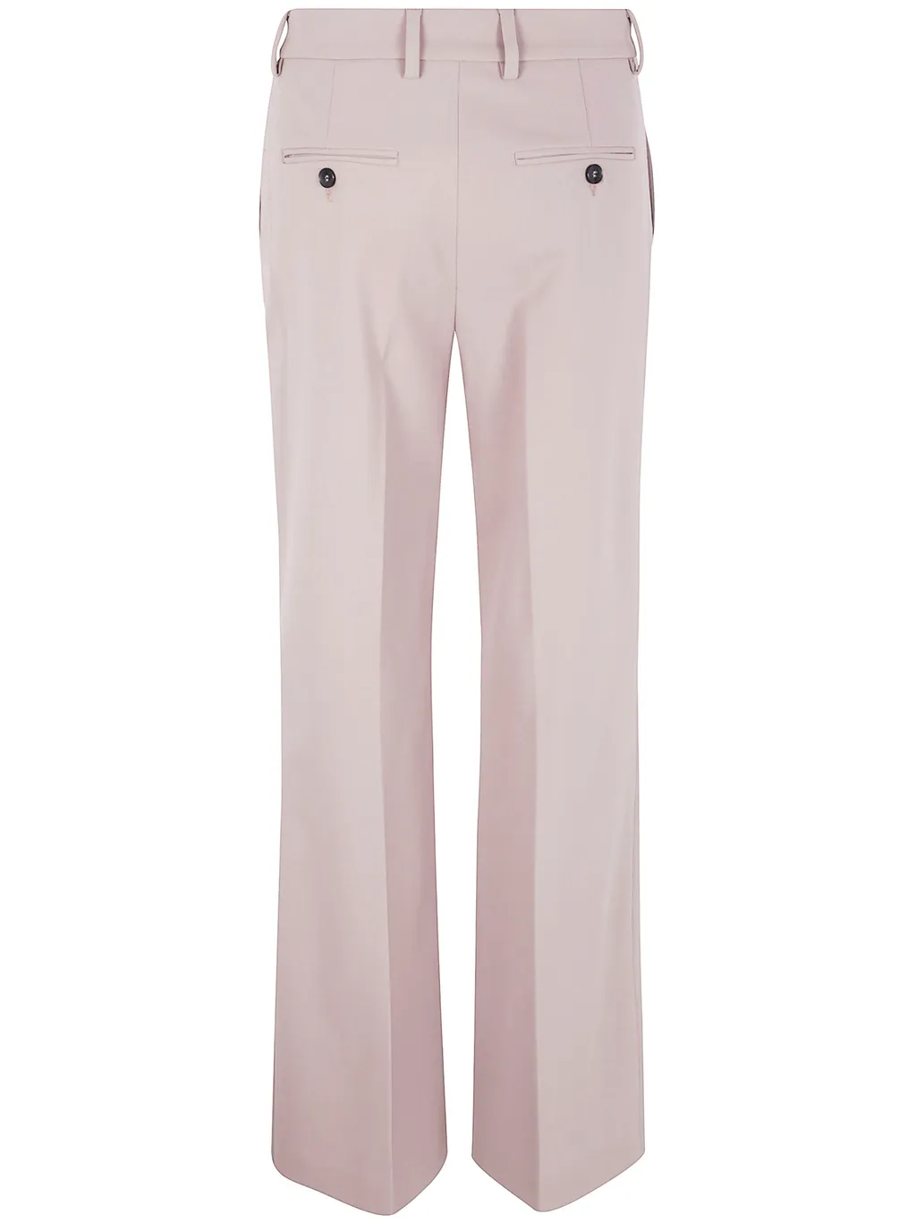 Buttoned-Pocket Wool Trousers