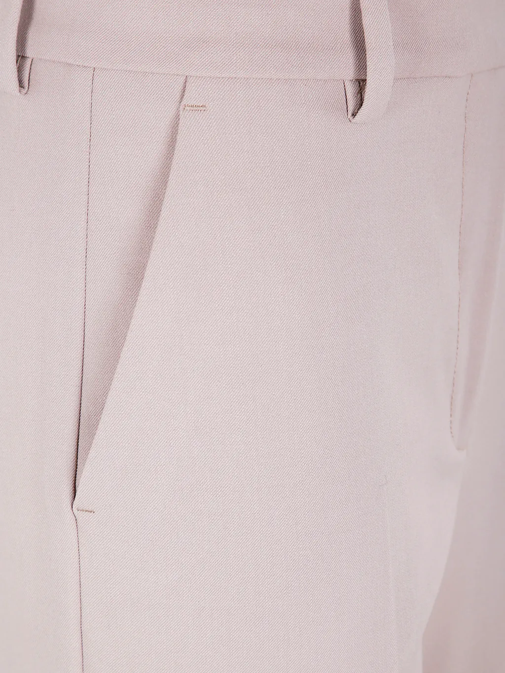 Buttoned-Pocket Wool Trousers