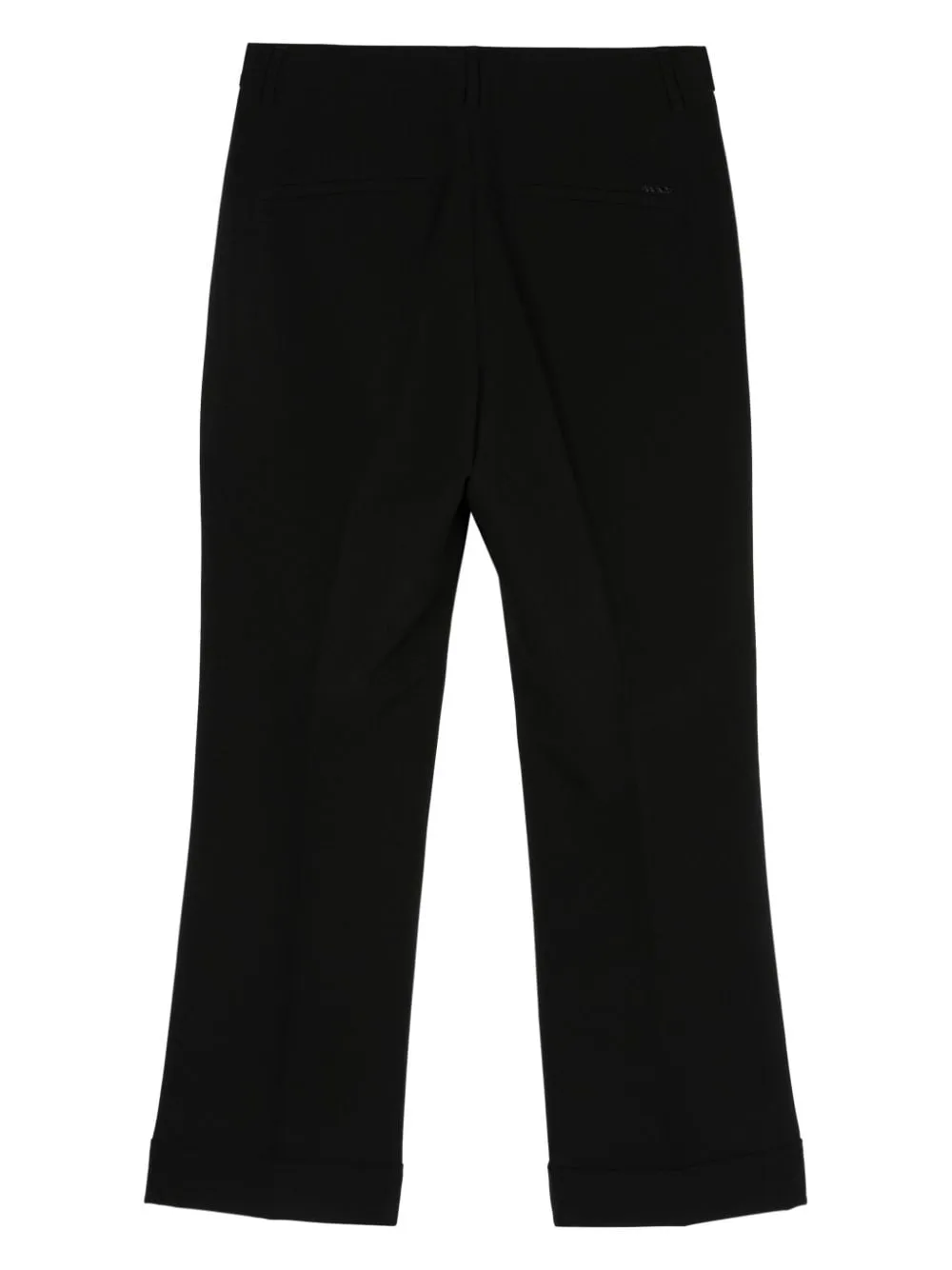Tailored Cropped Crepe Trousers
