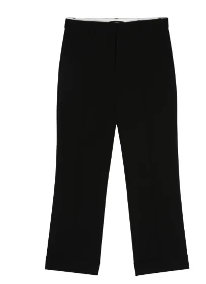 Tailored Cropped Crepe Trousers