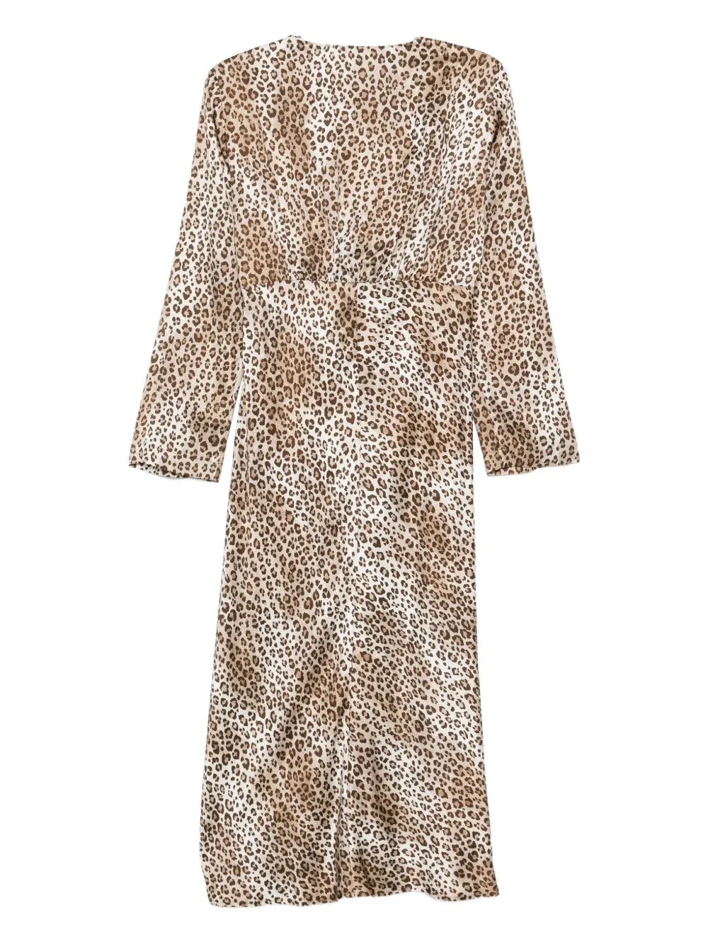 Leopard-Print V-Neck Dress