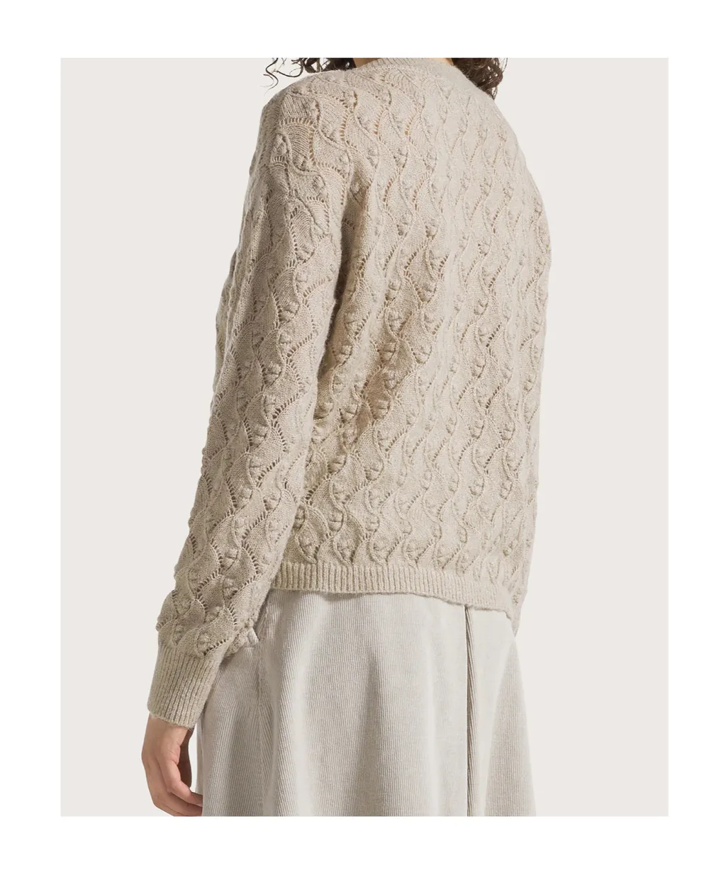 Button Textured Sweater