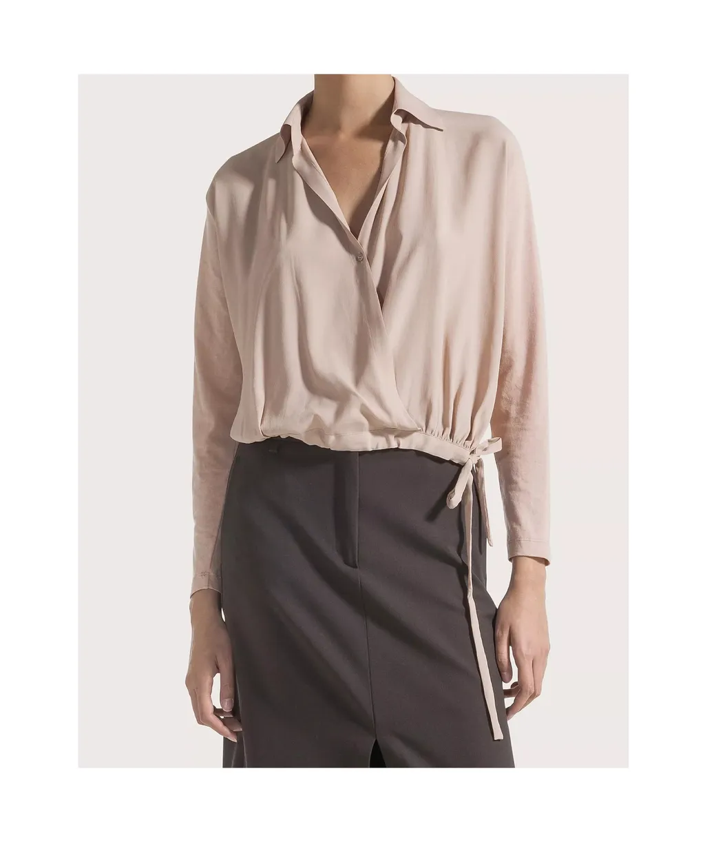 Drawstring-Hem Blouse