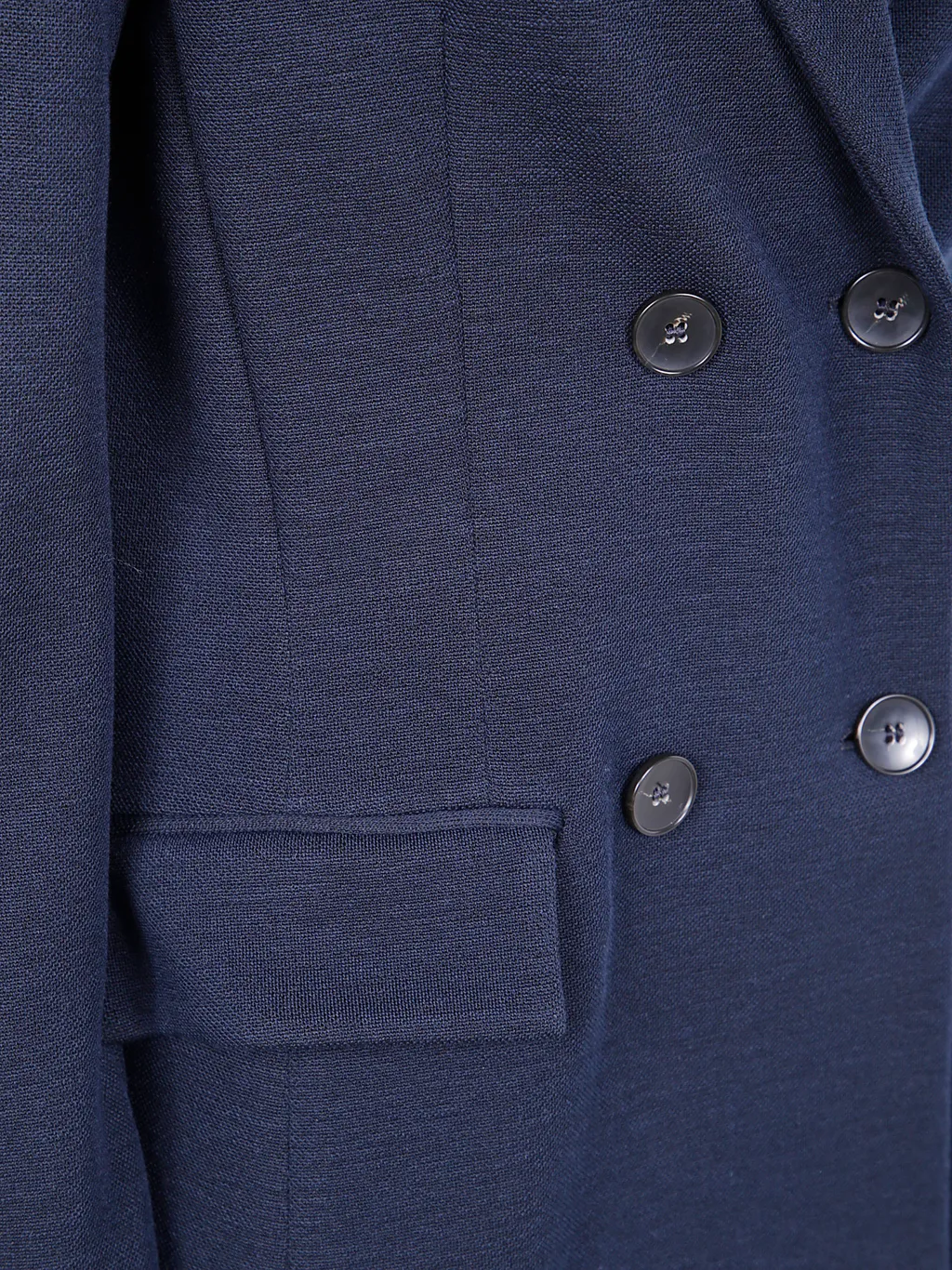 Double-Breasted Knitted Blazer