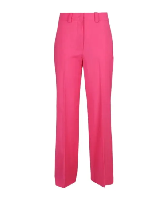 Straight-Leg Long Trousers