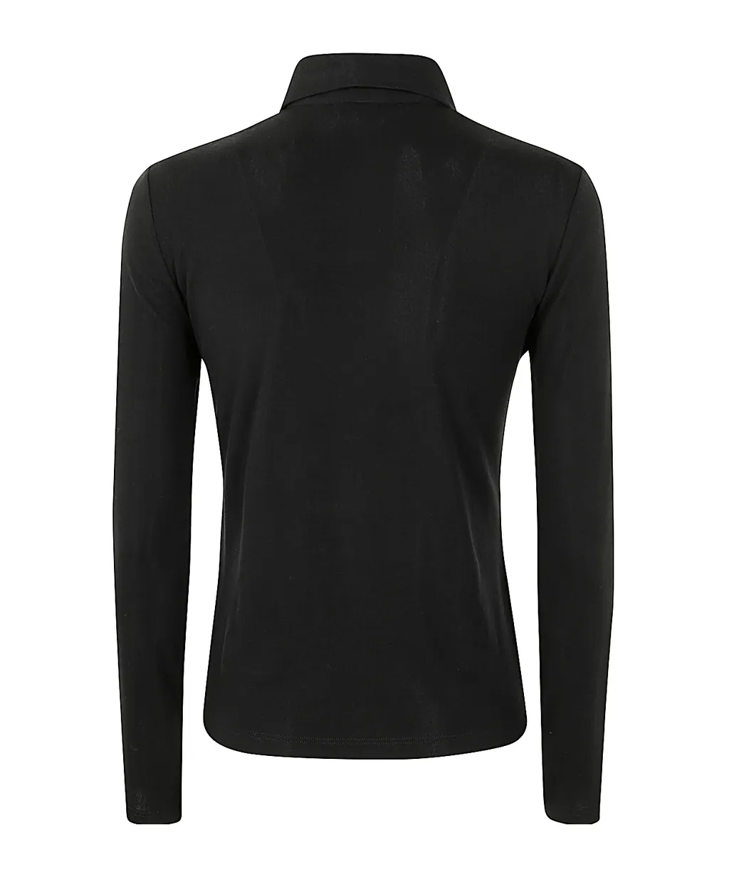 Long Sleeve Button-Up Blouse