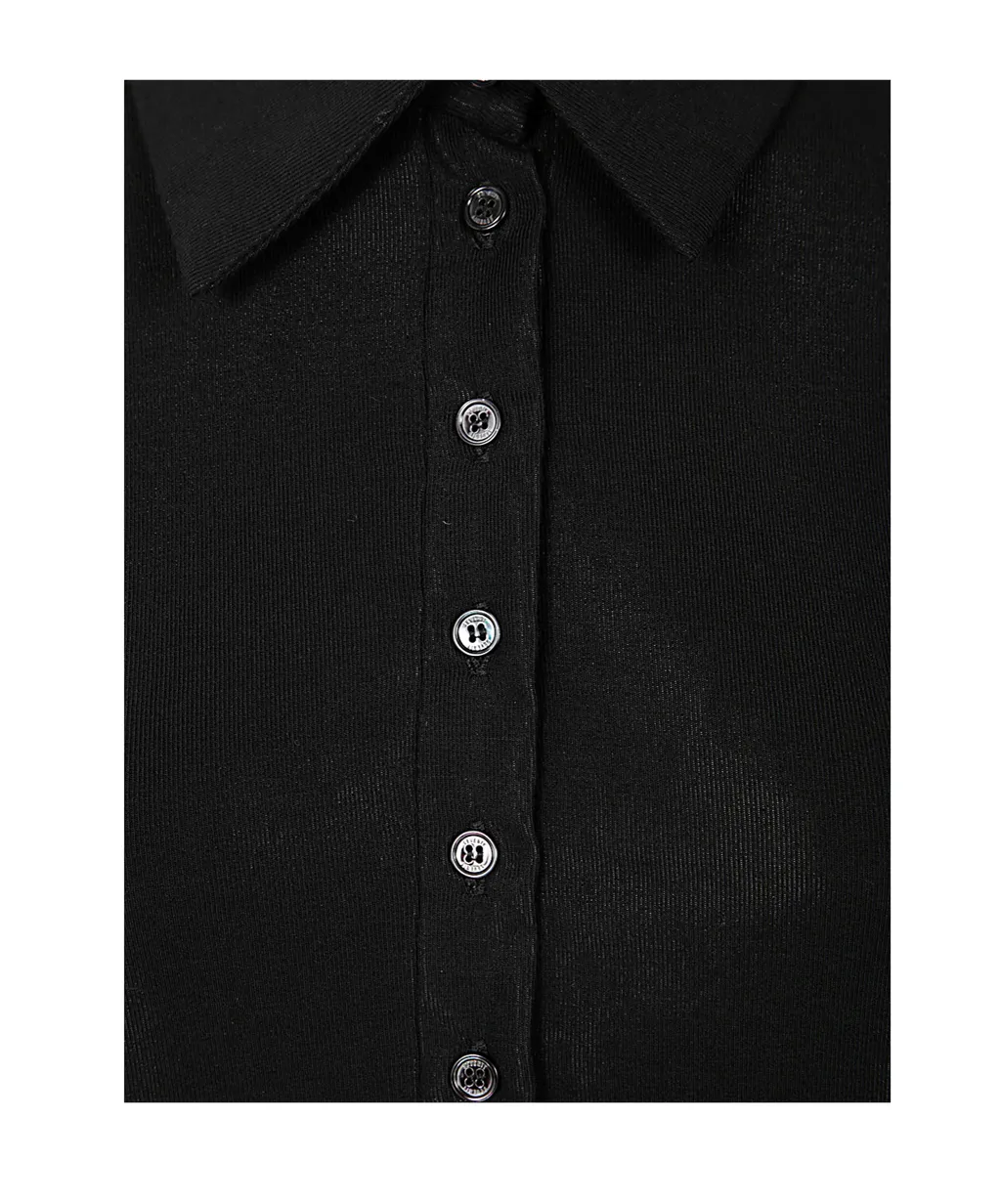 Long Sleeve Button-Up Blouse