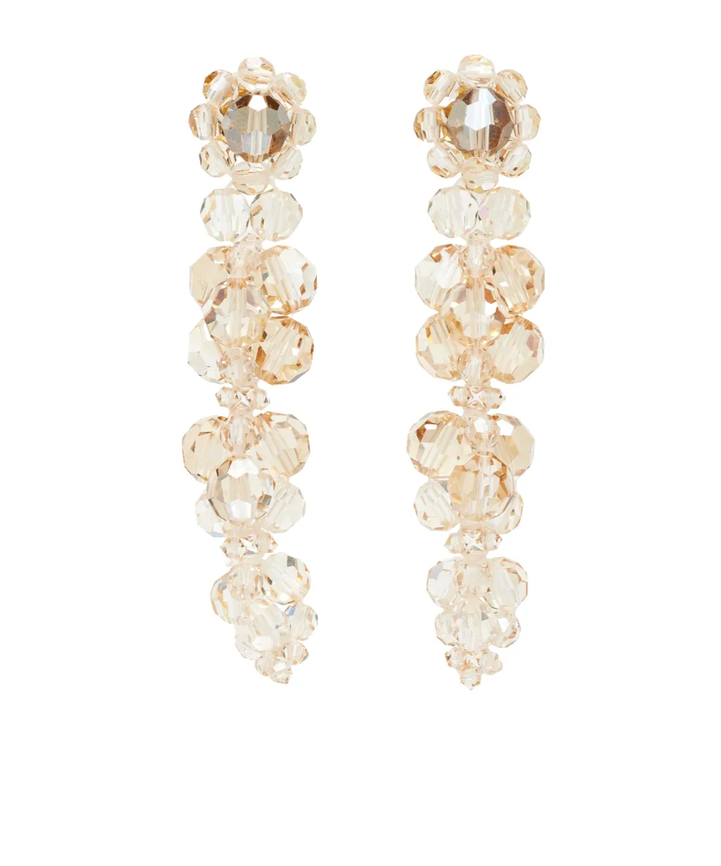 Cluster Drop Crystal Earrings