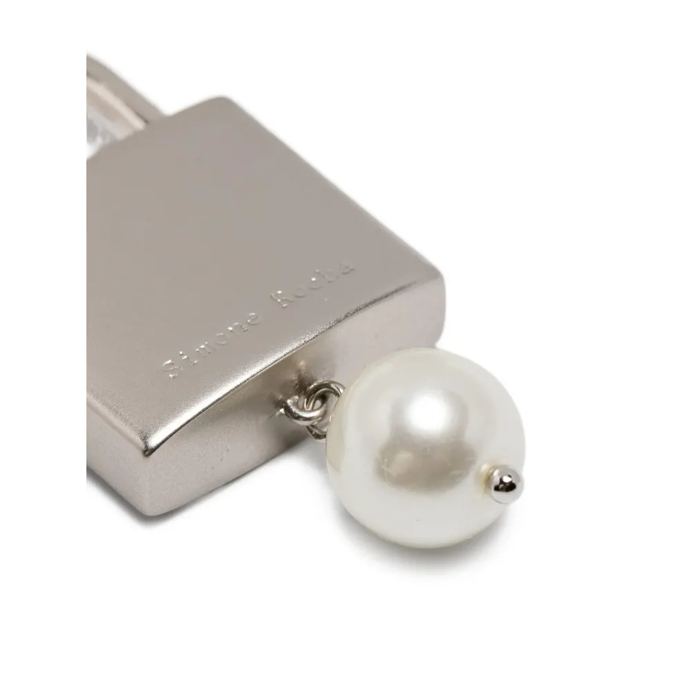 Pearl Padlock Earrings