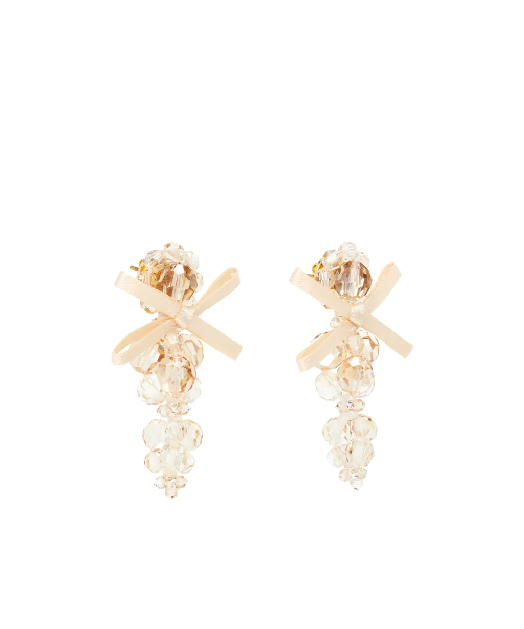 Embellished Bow Earrings
