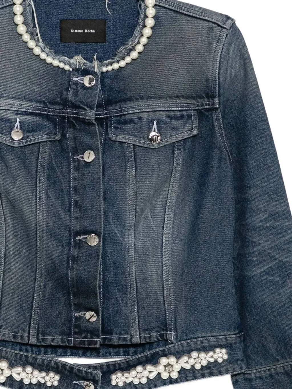 Embellished Crewneck Jacket