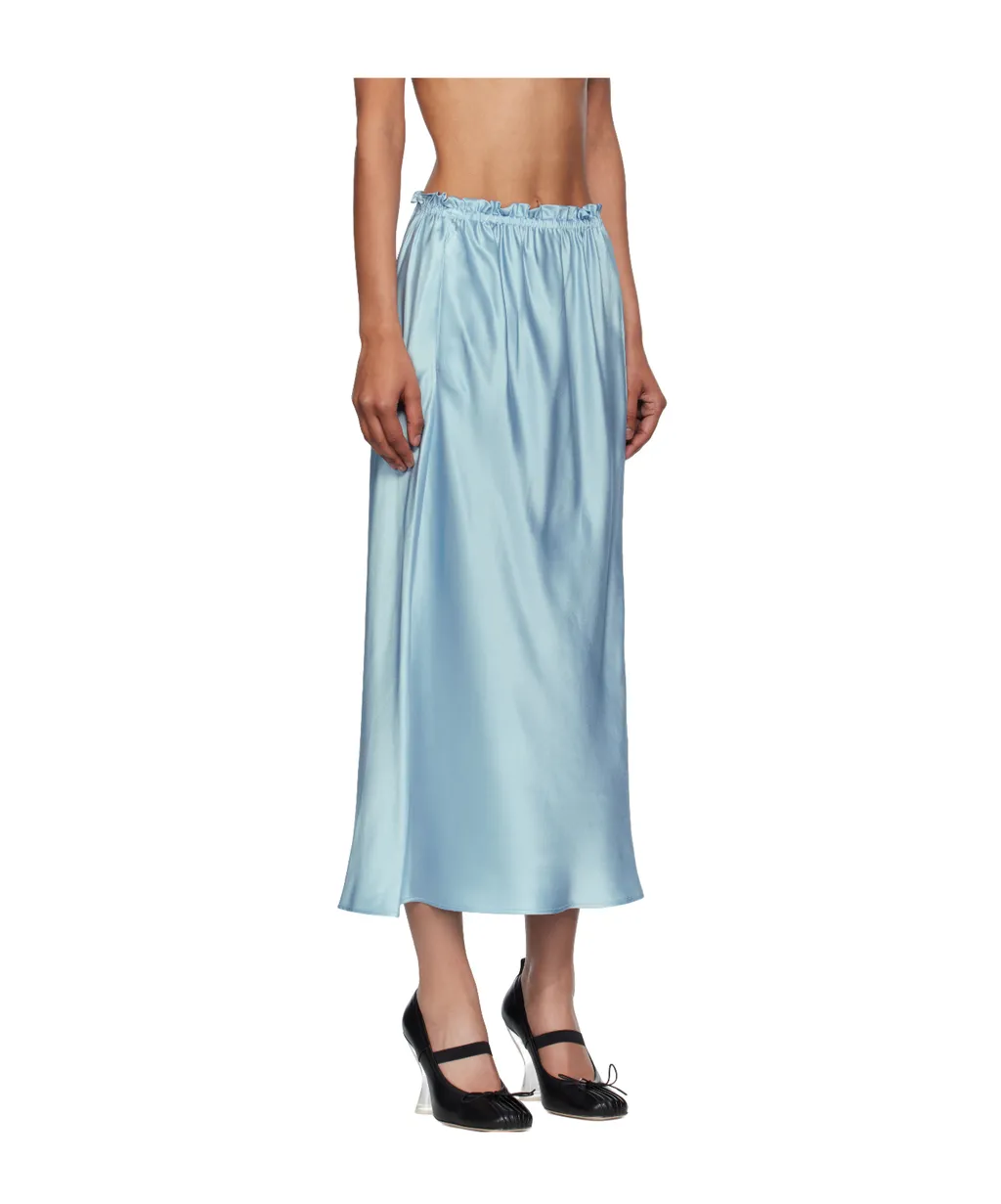 Single Hip Detail Easy Skirt