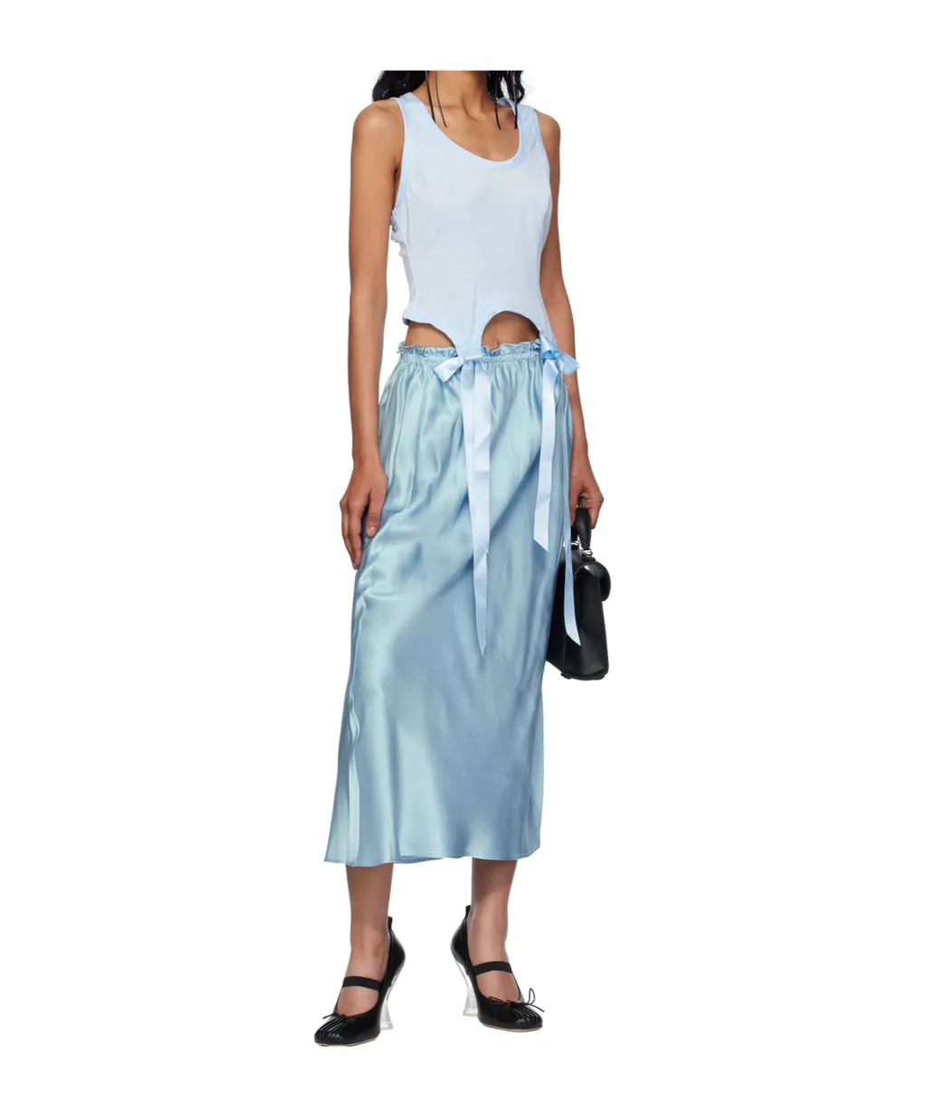 Single Hip Detail Easy Skirt