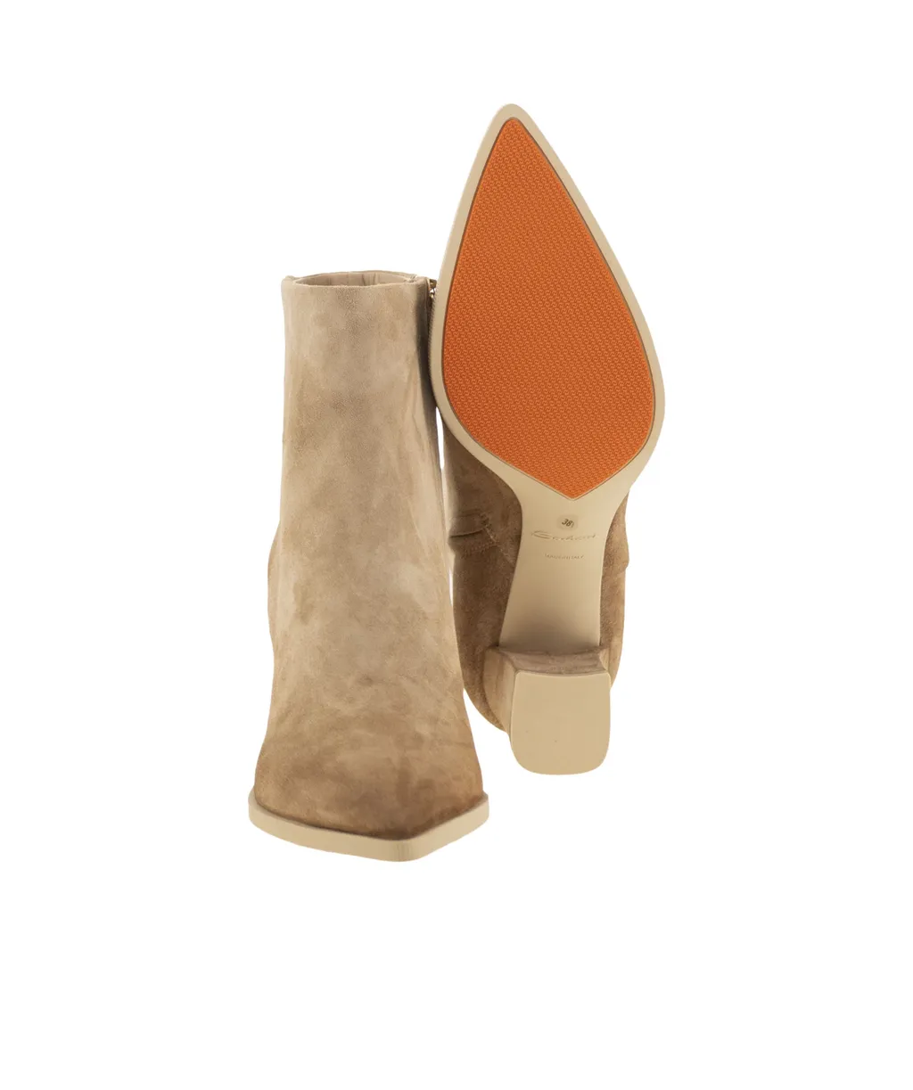 Mid Heel Ankle Boots