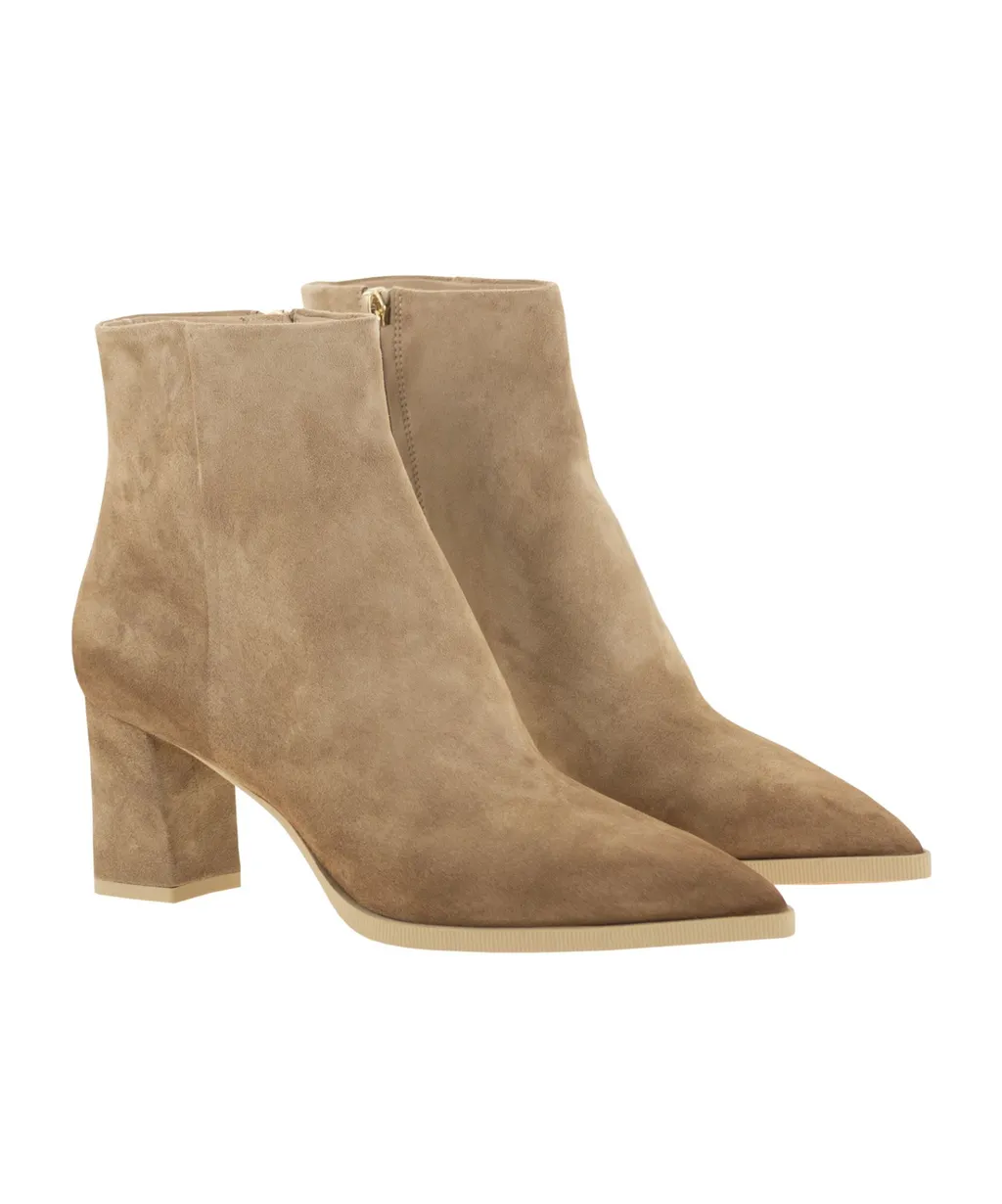 Mid Heel Ankle Boots