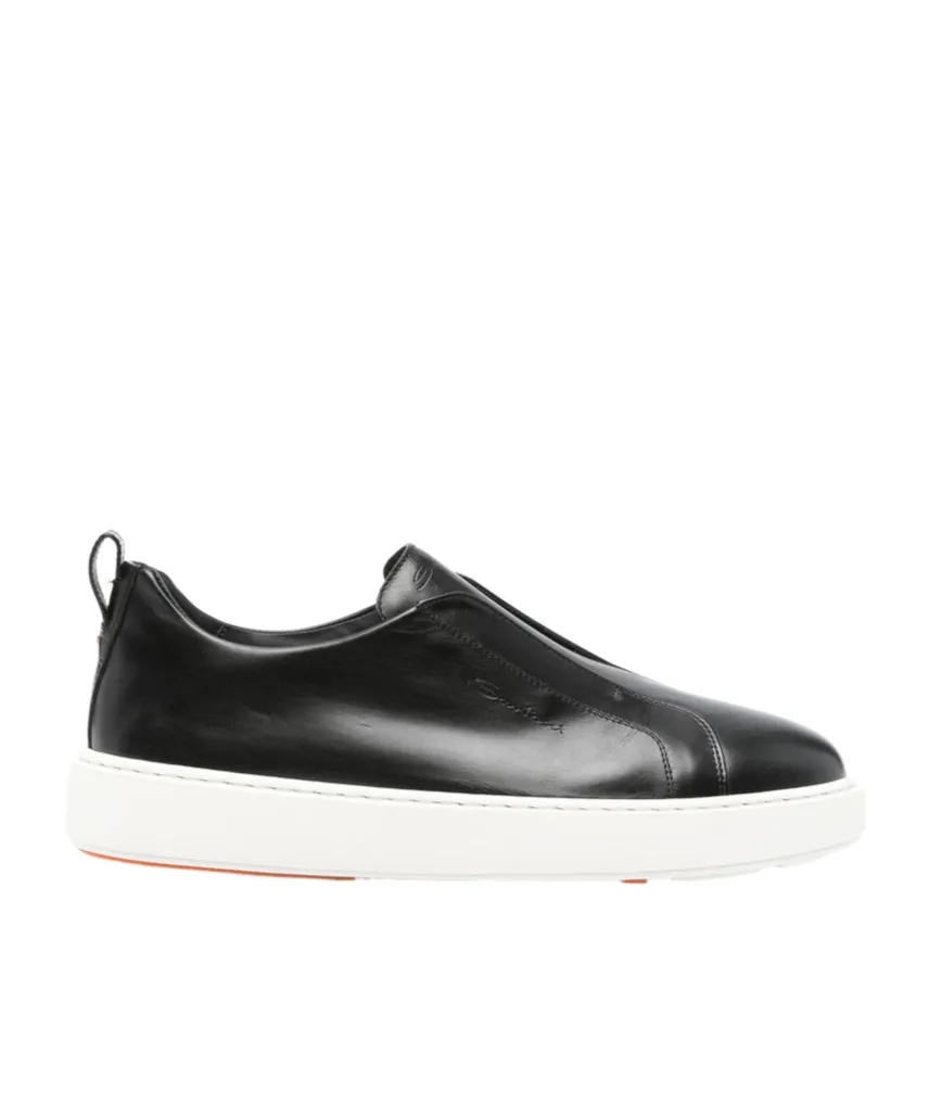 Slip-On Leather Sneakers
