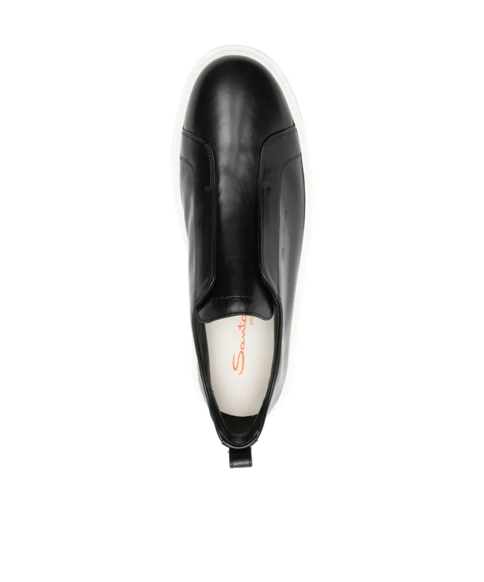 Slip-On Leather Sneakers