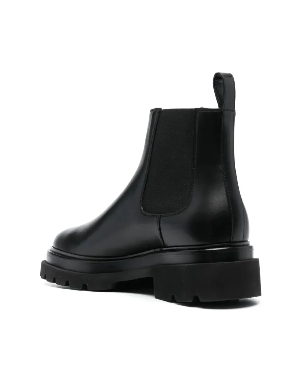 Round-Toe Slip-On Ankle Boots