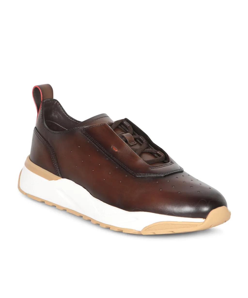 Slip-On Lace-Up Trainers