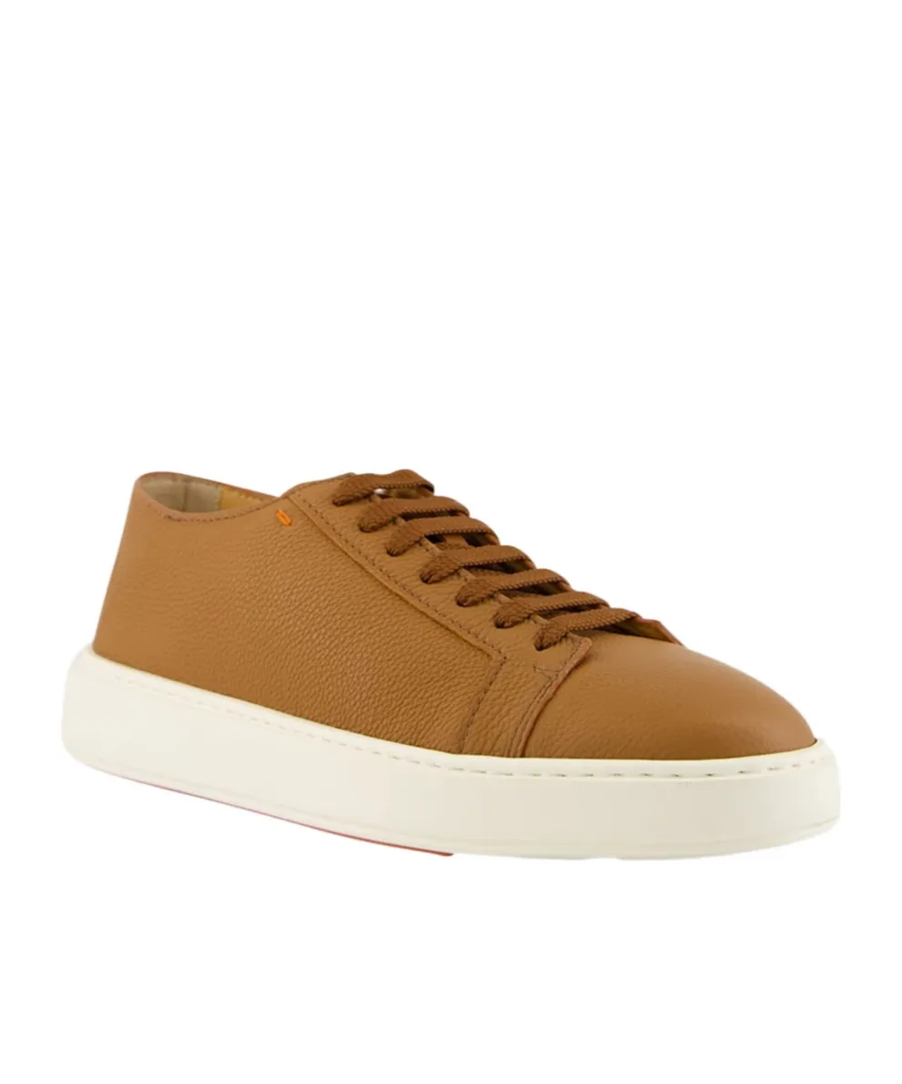 Round Toe Lace-Up Sneakers