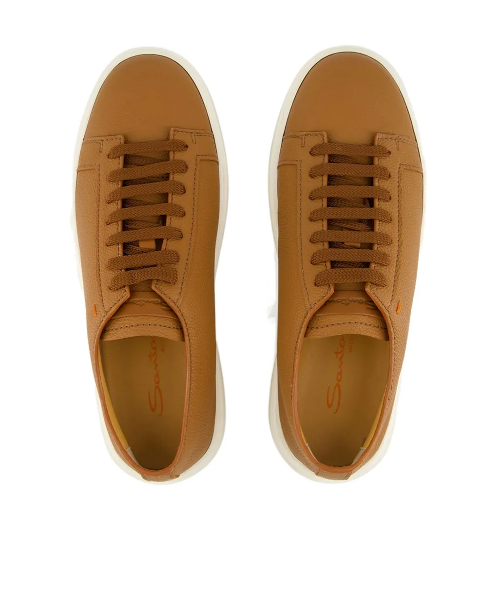 Round Toe Lace-Up Sneakers