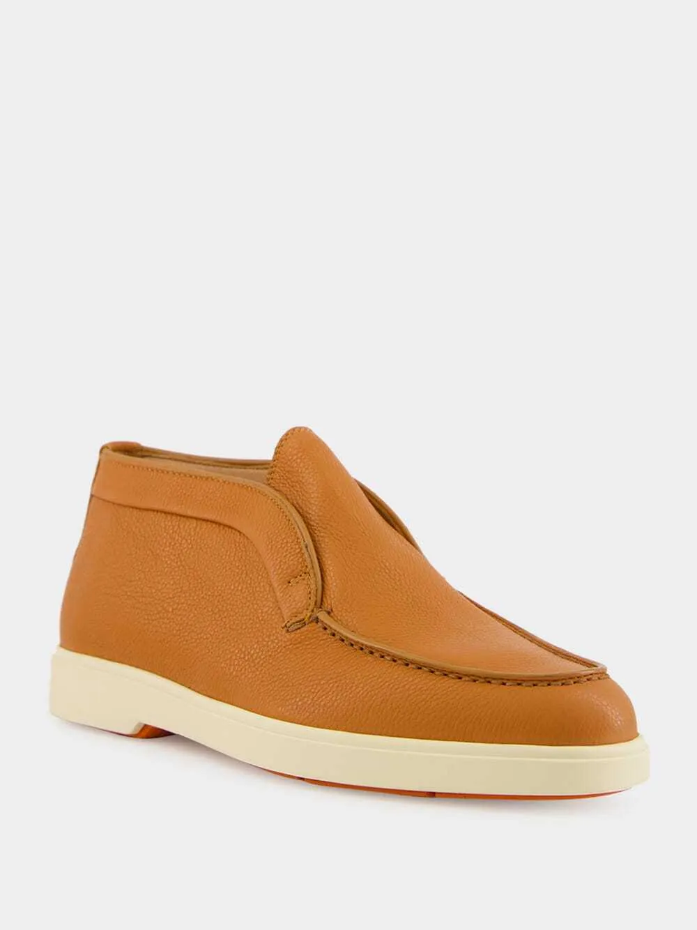 Leather Slip-On Boots