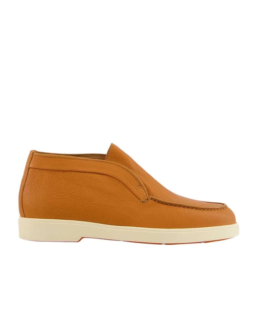 Leather Slip-On Boots